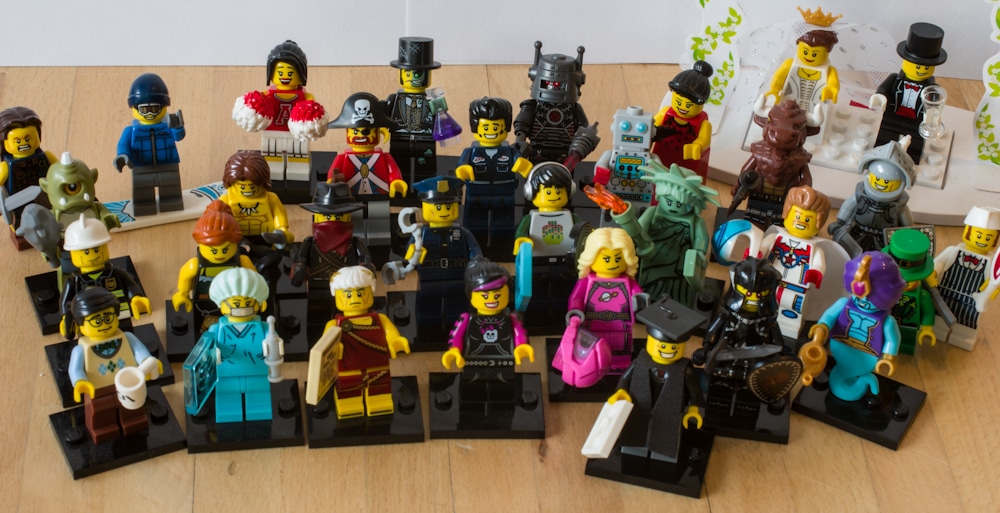 Lego Figuren Gruppenfoto